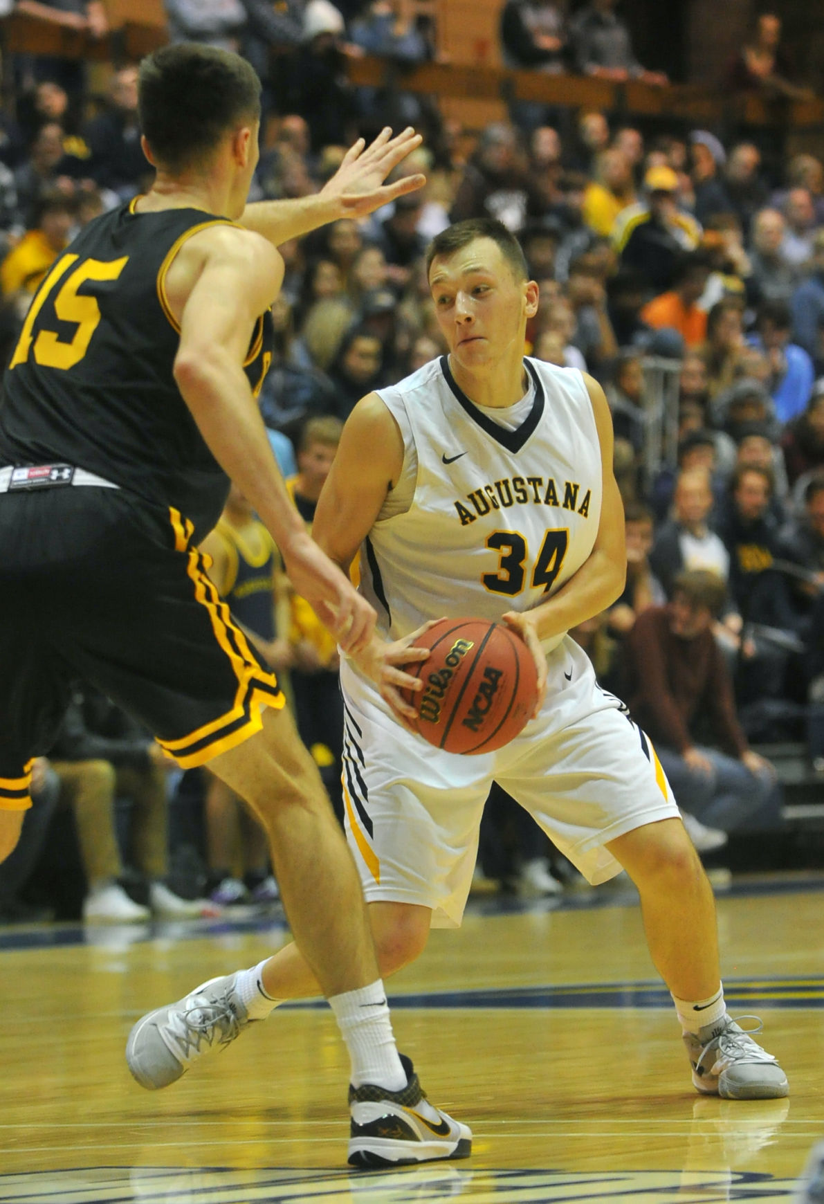 Augustana College men's basketball vs UW-Oshkosh season opener.
